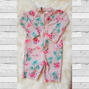 Baby girl long sleeve rashguard